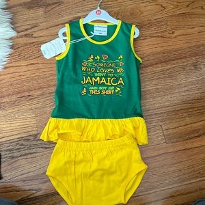 NWT Jamaica sleeveless dress with matching bloomers 18 months